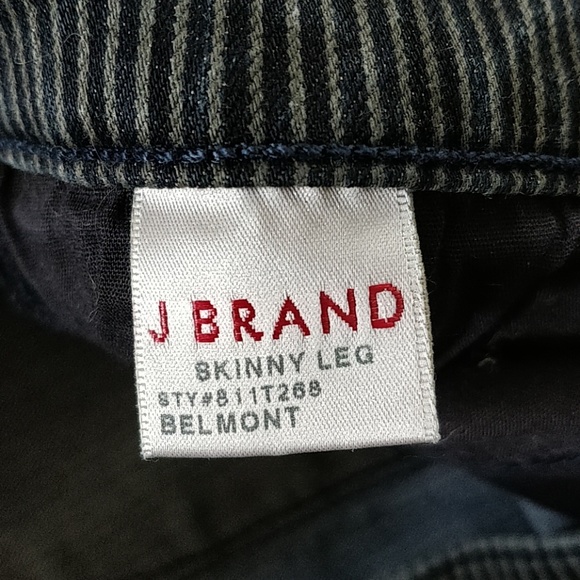 J Brand railroad striped skinny jeans, size 26 - Picture 5 of 6